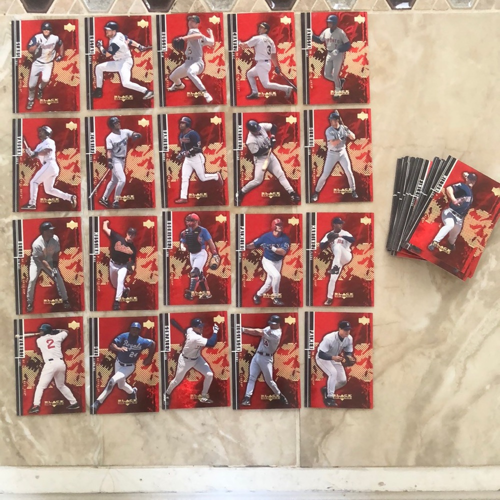Black Diamond Upper Deck 2000 baseball cards. 54 cards total
